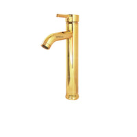 Mezclador Lavamanos Alto  Dorado