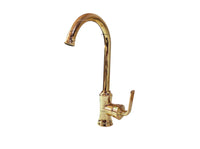 Mezclador Lavamanos Alto  Dorado