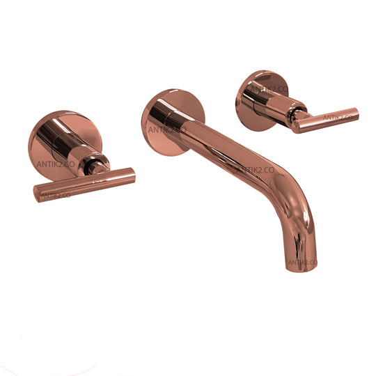 Mezclador Lavamanos  de  pared Oro rosa
