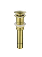 Desagüe push Bronce Natural
