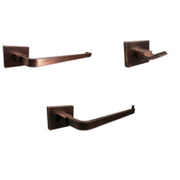 Juego accesorios cuadrado x 3 Cobre Antiguo