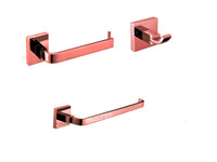 Accesorios Oro rosa Cuadrados x 3