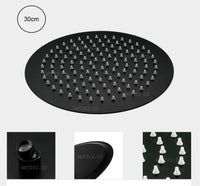Ducha redonda Slim negro 30cm