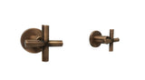 Mezclador vintage Bronce Antiguo + Ducha a techo 25cm