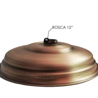 Ducha Vintage Bronce Antiguo 20cm + Tubo