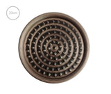 Ducha Vintage Bronce Antiguo 20cm + Tubo
