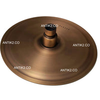 Ducha Slim Bronce Antiguo 30cm + Tubo