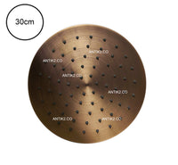 Ducha Slim Bronce Antiguo 30cm + Tubo