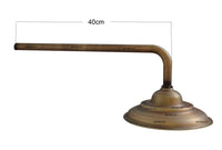 Ducha Vintage Bronce Antiguo 20cm + Tubo
