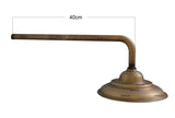 Ducha Vintage Bronce Antiguo 20cm + Tubo