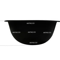 Lavamanos Negro Acero inoxidable 24cm + Desagüe de Push