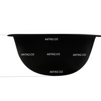 Lavamanos Negro Acero inoxidable 40cm + Desagüe de Push