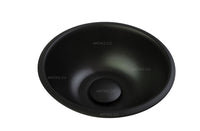 Lavamanos Negro Acero inoxidable 24cm + Desagüe de Push