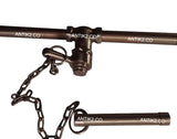 Ducha Cobre Antiguo Con sistema de cadena (Diámetro 25cm)