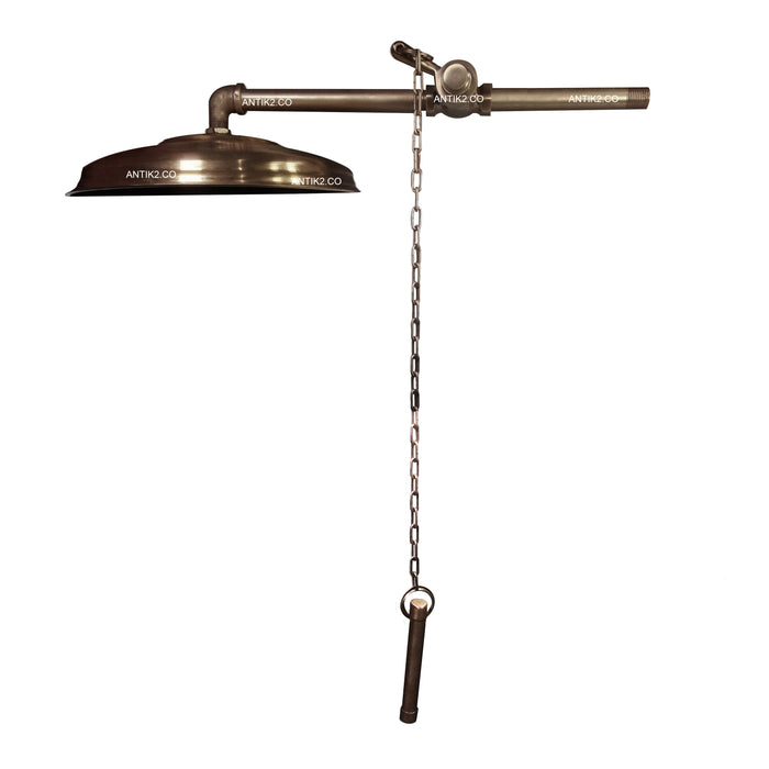 Ducha Bronce Antiguo Con sistema de cadena (Diámetro 25cm)