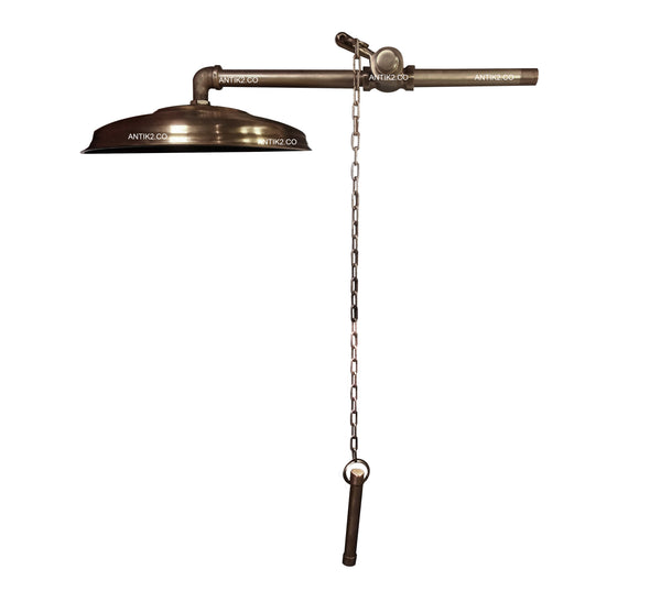 Ducha Bronce Antiguo Con sistema de cadena (Diámetro 25cm)