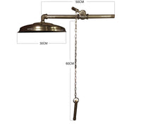 Ducha Bronce Antiguo Con sistema de cadena (Diámetro 30cm)