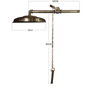 Ducha Bronce Antiguo Con sistema de cadena (Diámetro 20cm)