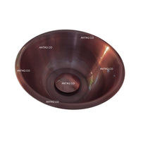 Lavamanos Cobre Antiguo Acero inoxidable 40cm + Desagüe de Push