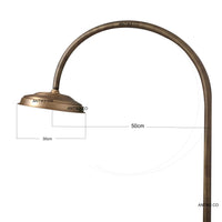 Ducha Vintage a Piso Tipo Piscina Bronce Antiguo