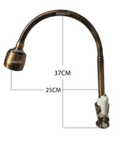 Grifo vintage Flexible Bronce antiguo