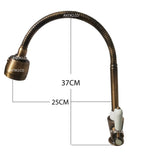 Grifo vintage Flexible Bronce antiguo