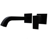 Griferia Pared Incrustar Negro (Agua fria)