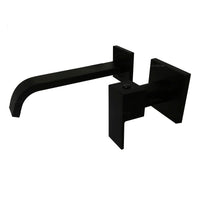 Griferia Pared Incrustar Negro (Agua fria)