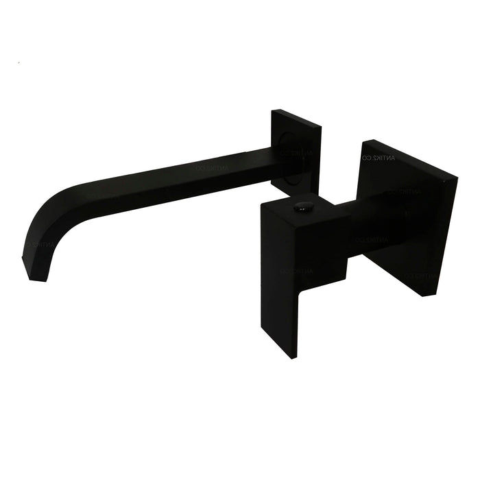 Griferia Pared Incrustar Negro (Agua fria)