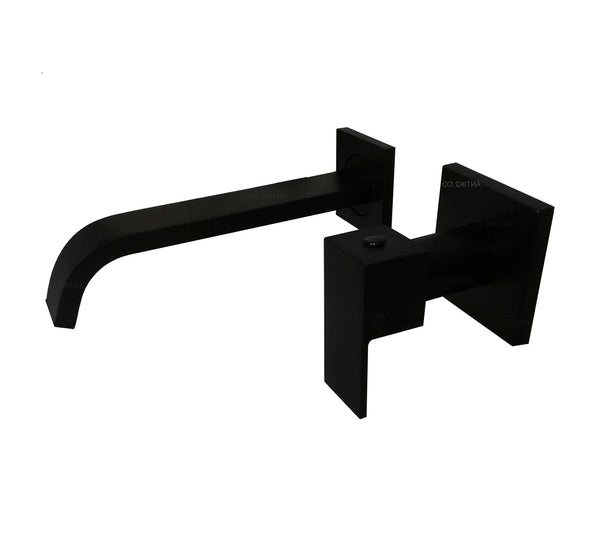 Griferia Pared Incrustar Negro (Agua fria)