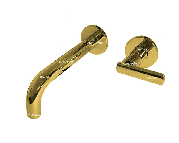 Griferia De Pared Dorado (Agua Fria)