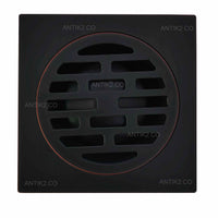 Rejilla piso 10x10cm  Negro Antiguo