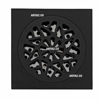 Rejilla piso tono Negro  10x10cm   Antirretorno