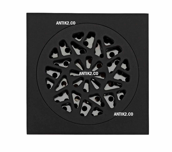 Rejilla piso tono Negro  10x10cm   Antirretorno
