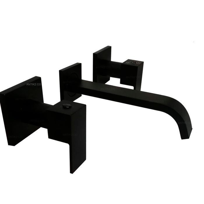 Mezclador Pared cuadrado negro