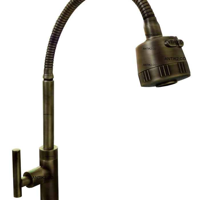 Griferia Vintage Flexible Bronce Antiguo