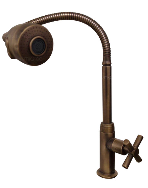Grifo vintage Flexible Bronce antiguo