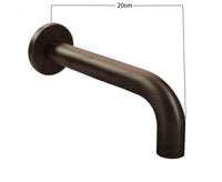 Mezclador Ducha  Salida Tina Bronce Antiguo + Ducha  20cm