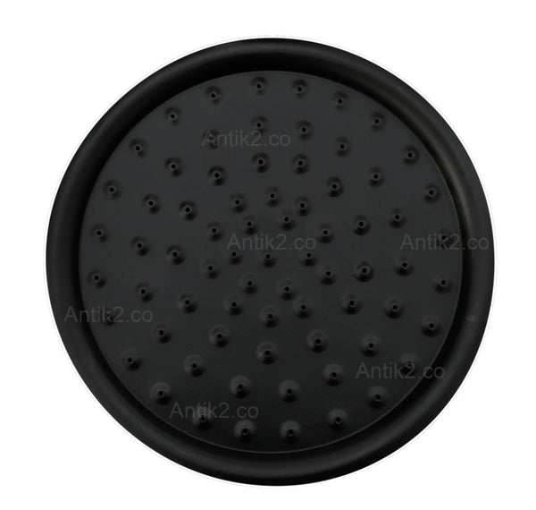 Ducha  Vintage 20cm Negra A Techo
