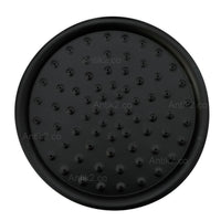 Ducha redonda Vintage 20cm negra + Tubo 40cm