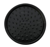 Ducha redonda Vintage 25cm negra + Tubo 40cm