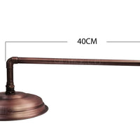 Ducha Vintage Cobre Antiguo 20cm + Tubo