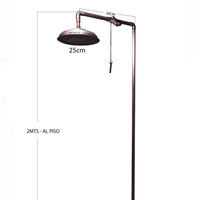 Ducha expuesta tipo piscina con cadena -Cobre antiguo