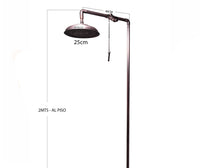 Ducha expuesta tipo piscina con cadena -Cobre antiguo