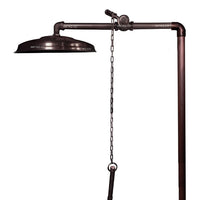 Ducha expuesta tipo piscina con cadena -Cobre antiguo
