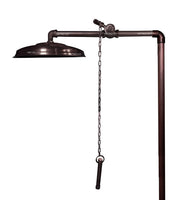 Ducha expuesta tipo piscina con cadena -Cobre antiguo
