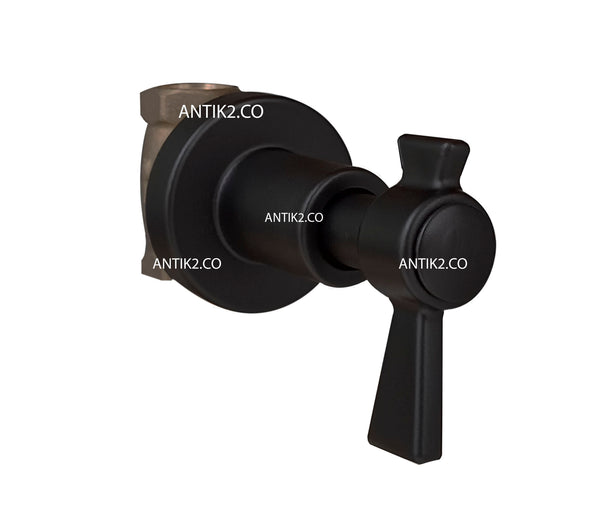Registro Ducha Palanca Negro ABS