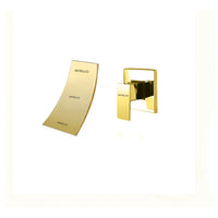 Mezclador  Cascada Pared Dorado