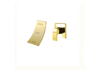 Mezclador  Cascada Pared Dorado