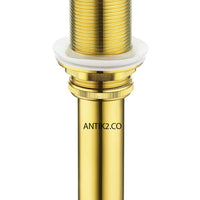 Sifon Botella  lavamanos + Desague Dorado